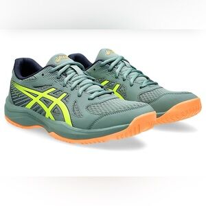 Oasics new without box. Green with accents of neon yellow and orange. Never worn